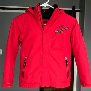 Marmot Unisex Kids Red Ski Jacket S(8)
